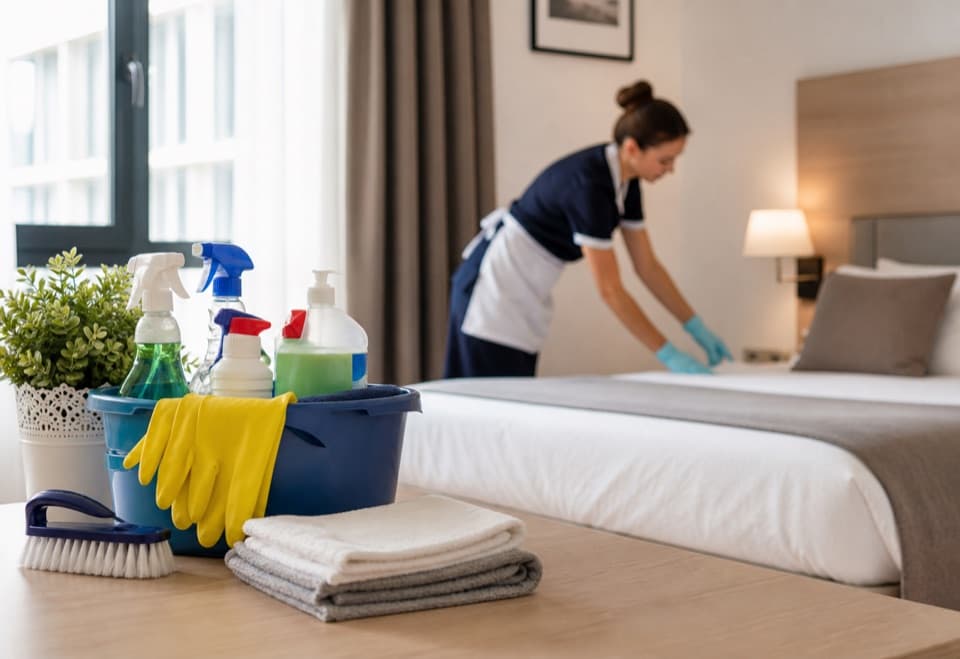 Hotel housekeeping and cleaning supplies for LIMPIADOR/A DE OFICINAS CON DISCAPACIDAD EN MURCIA